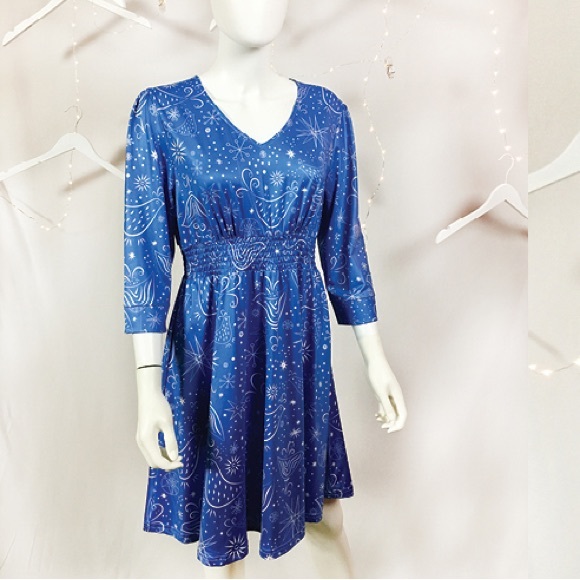 Dresses & Skirts - Victory Chick Spring Chicks Quarter Sleeve Blue / Size L